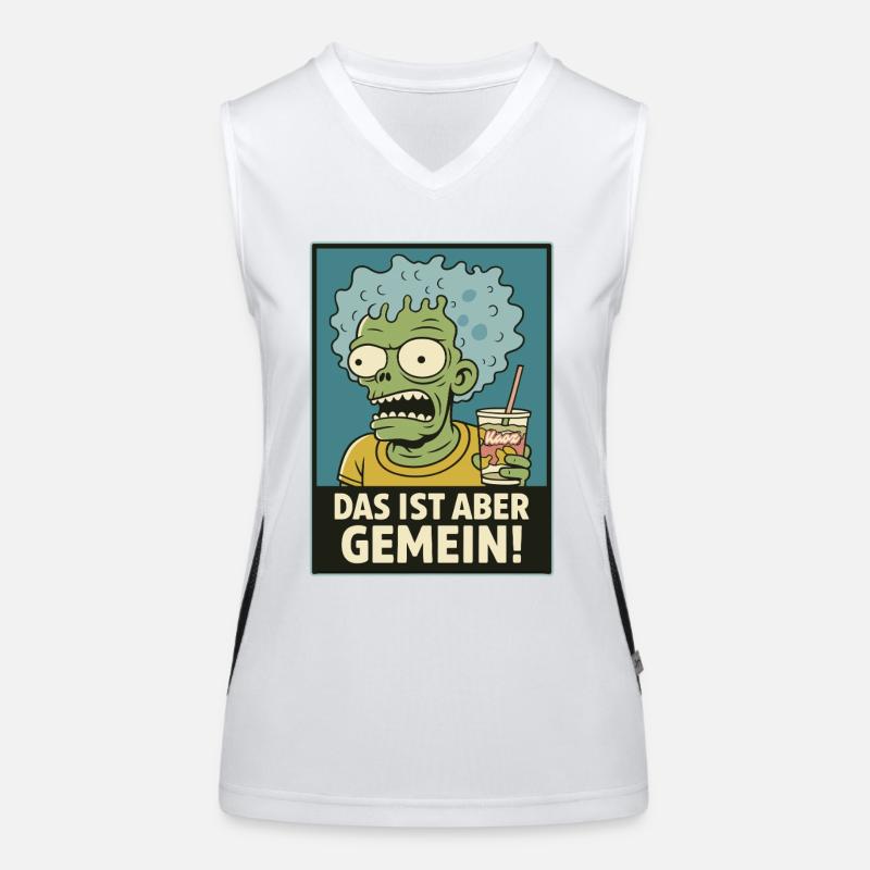 Zombie mit Slush – Das ist aber gemein! Funktionelles Kontrast-Tank Top für Frauen