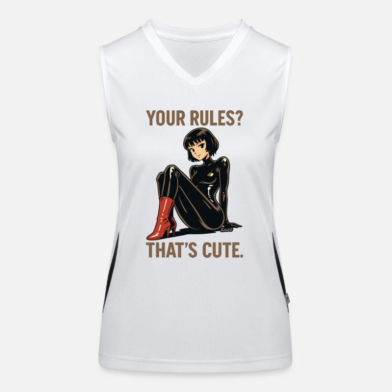 Your rules? Sweet. – Rebel in the paint Women's Functional Contrast Tank Top