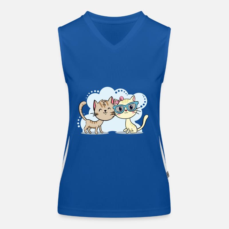 Amour de chat Débardeur respirant contrasté Femme