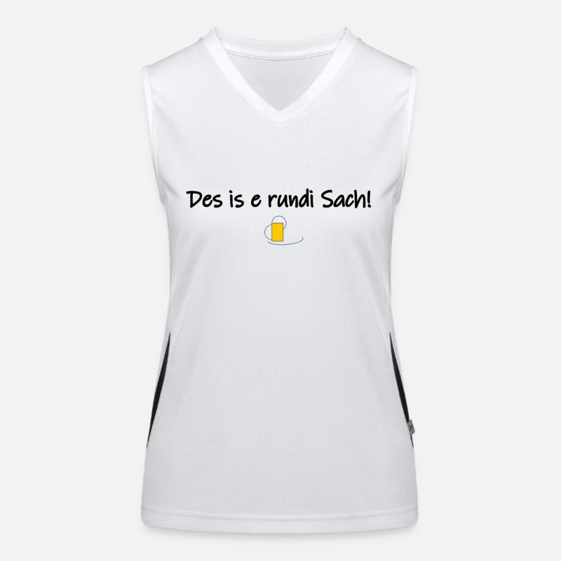 Des is e rundi Sach Funktionelles Kontrast-Tank Top für Frauen