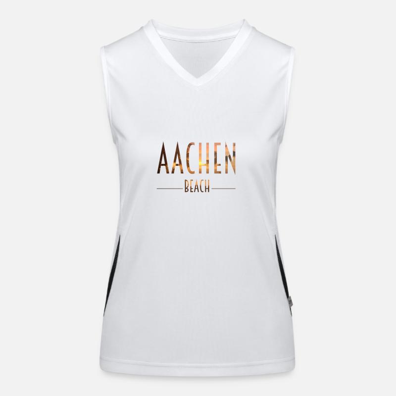 Aachen Beach Funktionelles Kontrast-Tank Top für Frauen