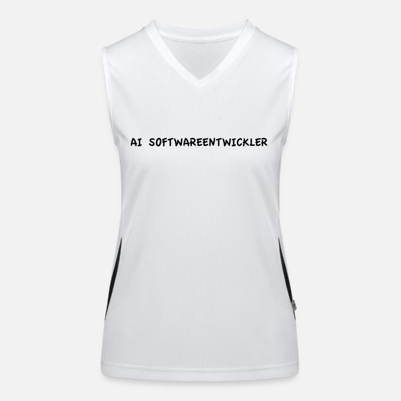 AI Softwareentwickler Funktionelles Kontrast-Tank Top für Frauen