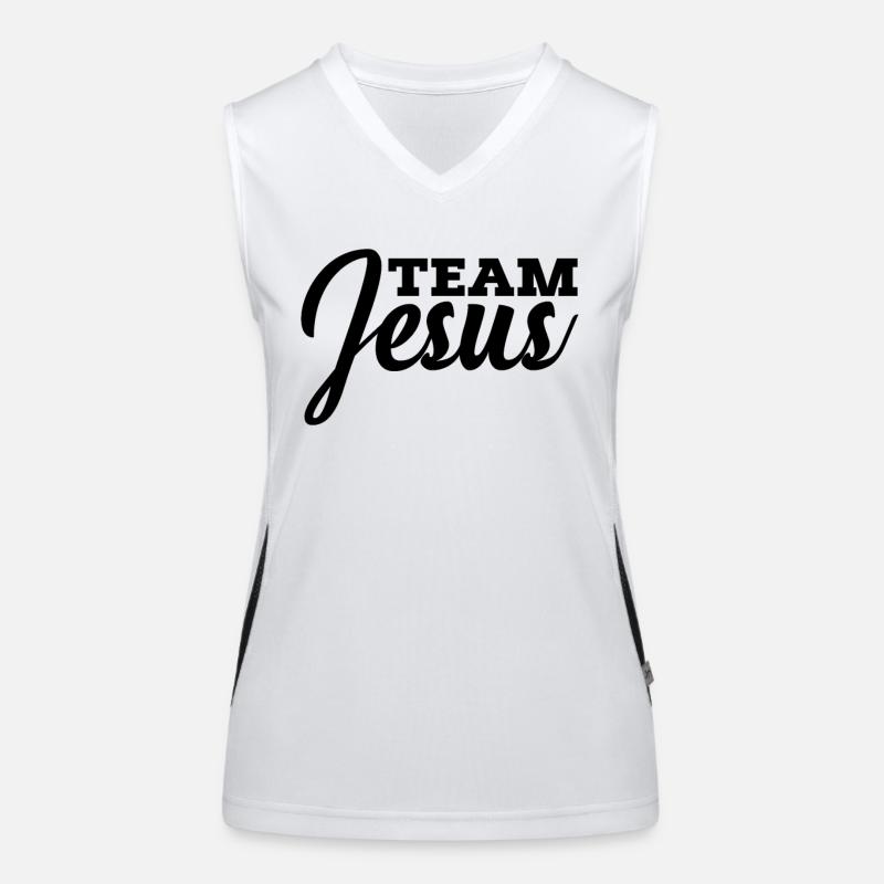 Équipe Jésus Religion chrétienne Christ Jésus Débardeur respirant contrasté Femme