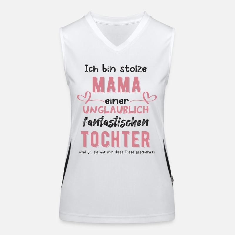 Stolze Mama Funktionelles Kontrast-Tank Top für Frauen