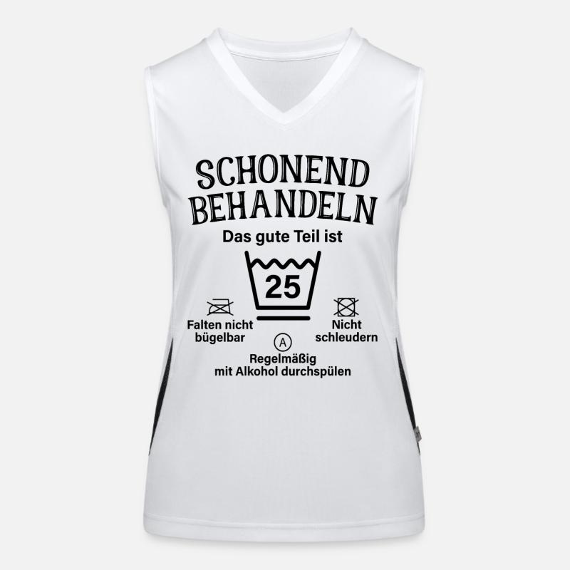 25. Geburtstag Schonend Behandeln 25 Teil Ist 25 Funktionelles Kontrast-Tank Top für Frauen