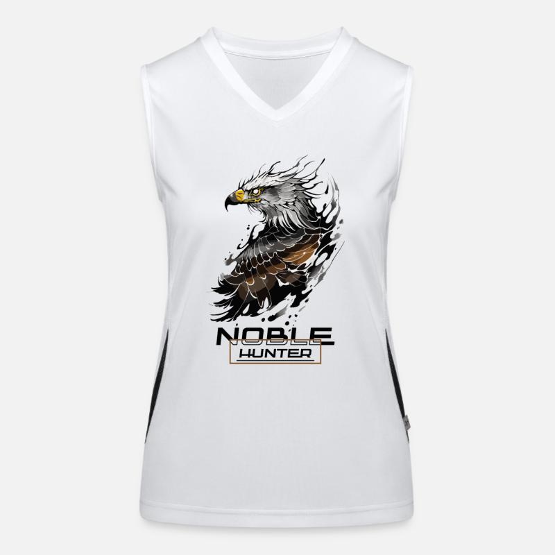 Noble Hunter: Majestic Eagle Women's Functional Contrast Tank Top