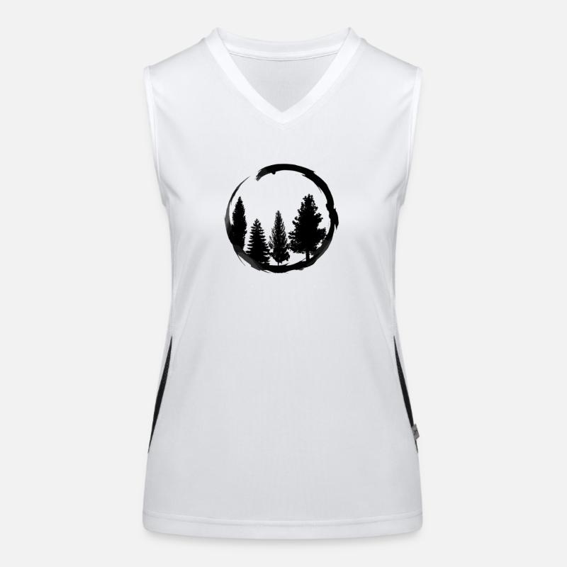Pine Forest Enso Women's Functional Contrast Tank Top