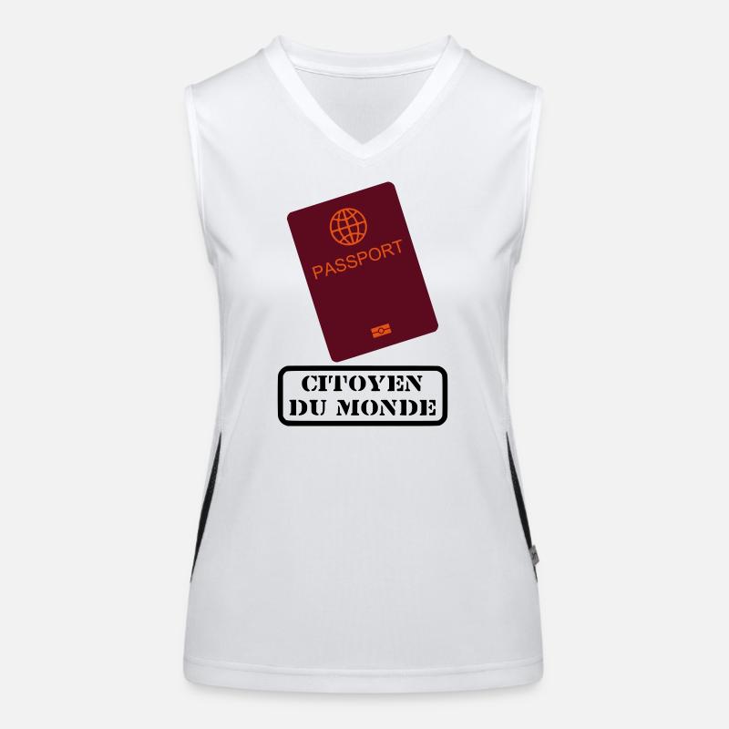 Weltbürger Funktionelles Kontrast-Tank Top für Frauen