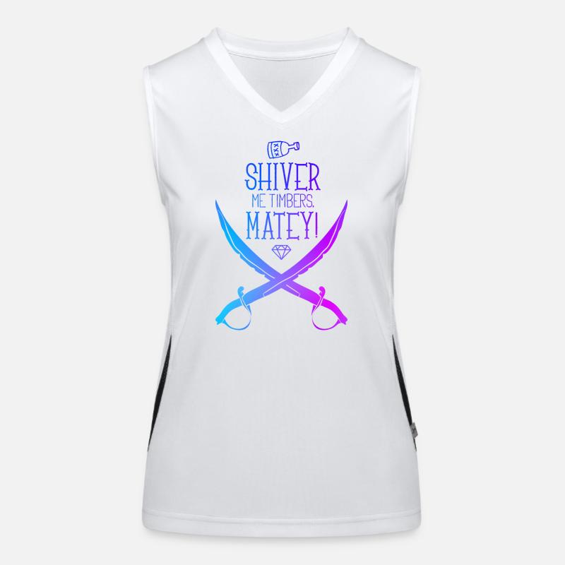 Sabre de pirate Débardeur respirant contrasté Femme