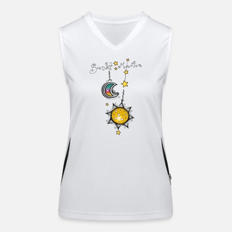 Lanternes Saint Martin Débardeur respirant contrasté Femme