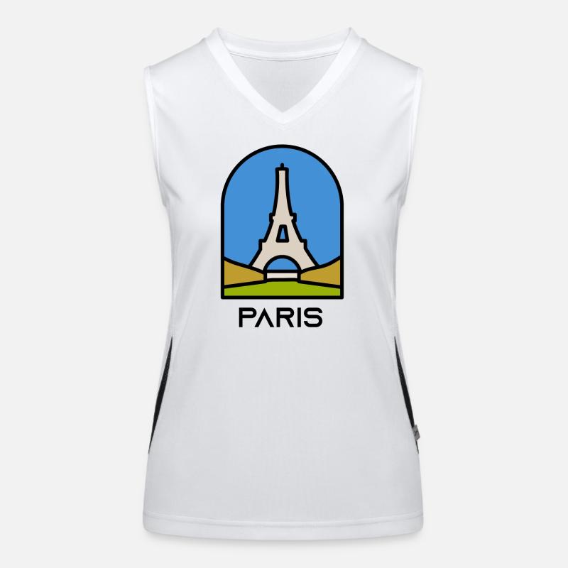 Paris Débardeur respirant contrasté Femme
