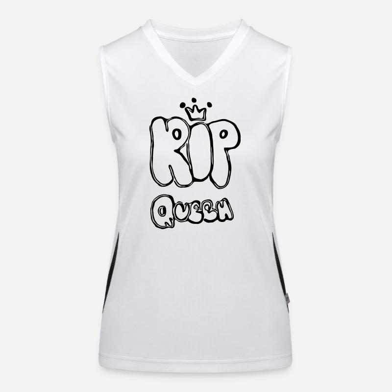 RIP Queen Funktionelles Kontrast-Tank Top für Frauen