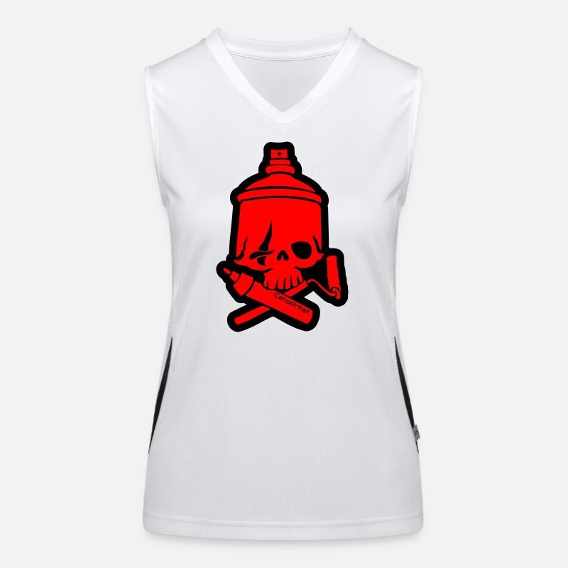 SkullCan Cano Funktionelles Kontrast-Tank Top für Frauen