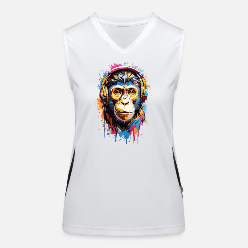 Singe cool Débardeur respirant contrasté Femme