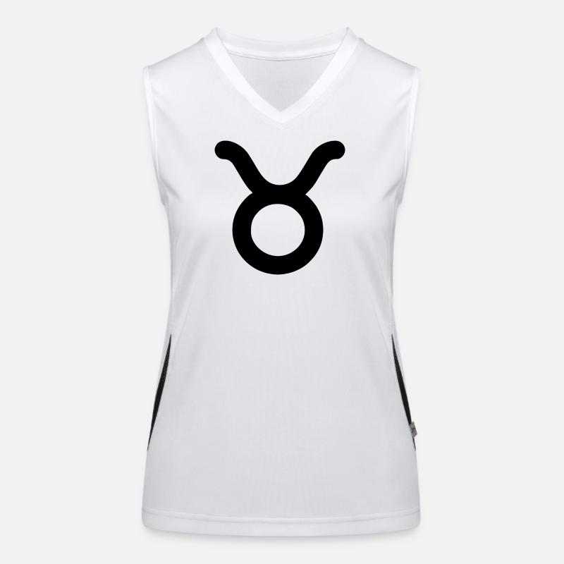 Sternzeichen Stier Funktionelles Kontrast-Tank Top für Frauen
