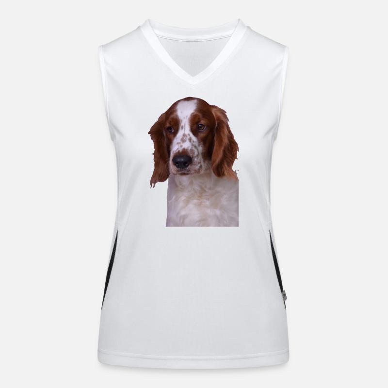 Welsh Springer Spaniel Women's Functional Contrast Tank Top