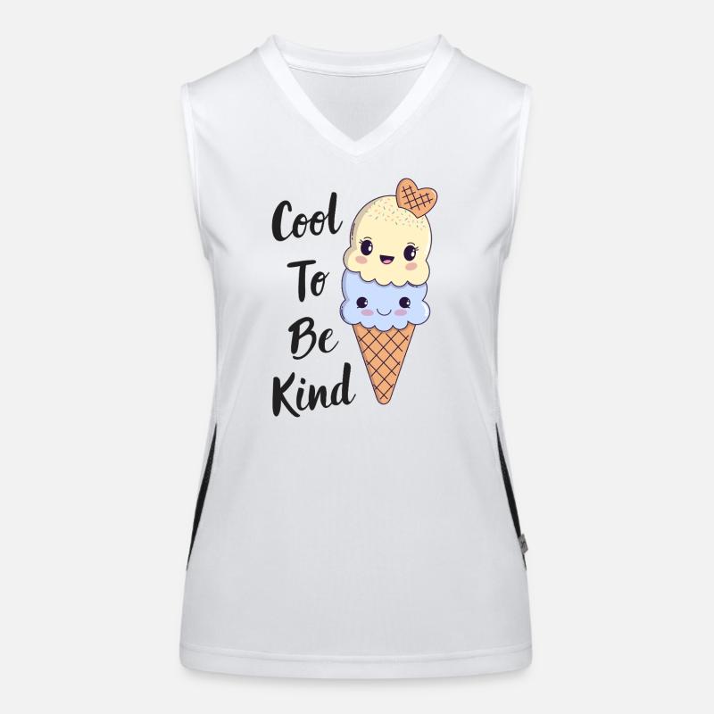 Cool to be Kind – Glace 🍦 Kawaii Débardeur respirant contrasté Femme