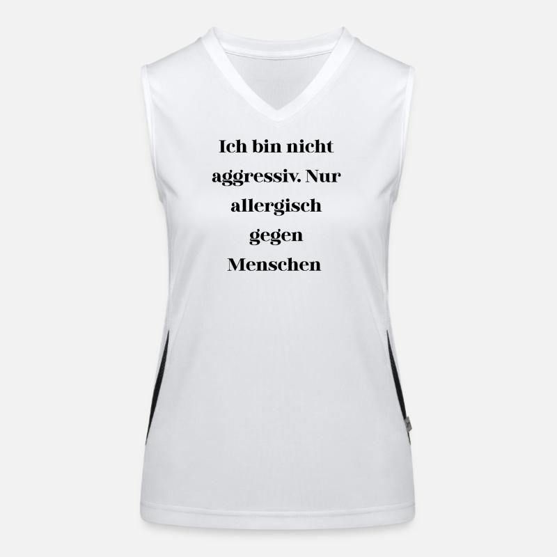 Sarkasmus nicht aggressiv  Funktionelles Kontrast-Tank Top für Frauen
