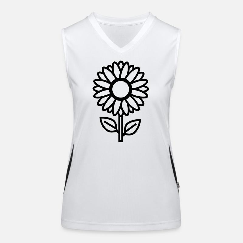 Sonnenblume Funktionelles Kontrast-Tank Top für Frauen