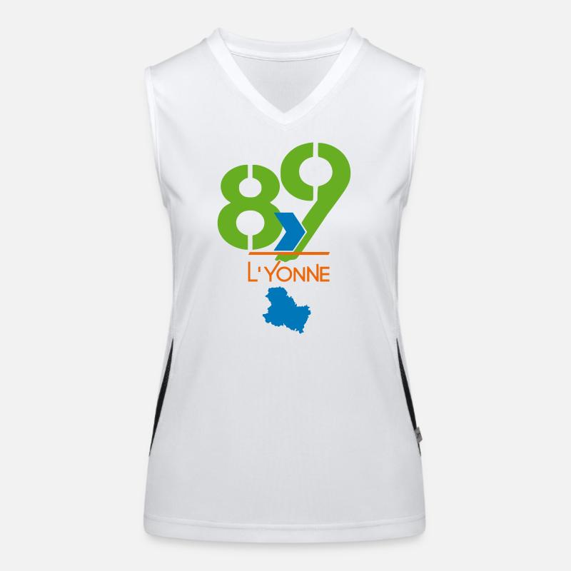 Logo 89 L'Yonne  Débardeur respirant contrasté Femme