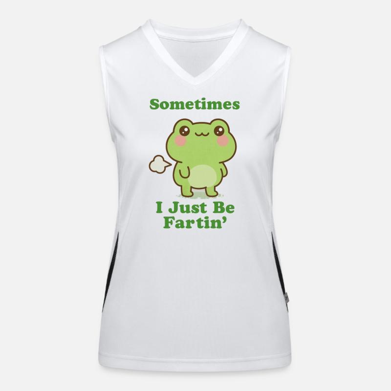 Parfois, je suis juste la grenouille à pets Débardeur respirant contrasté Femme