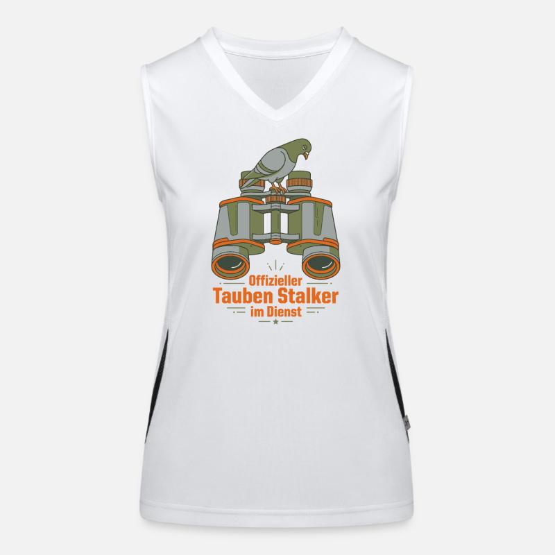 Vogelbeobachter Funktionelles Kontrast-Tank Top für Frauen