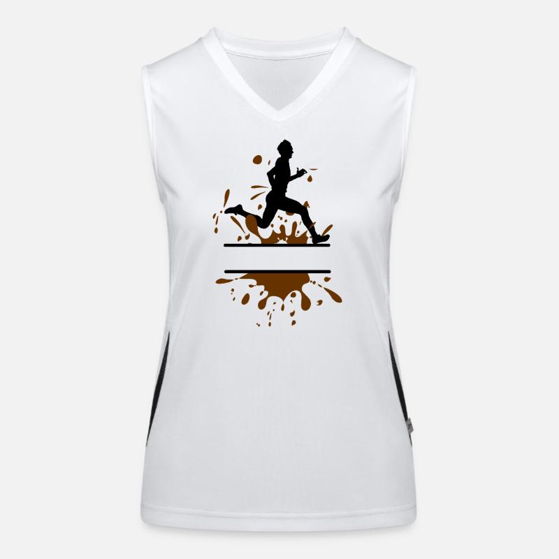 Mud Run Man – Coureur personnalisable Débardeur respirant contrasté Femme