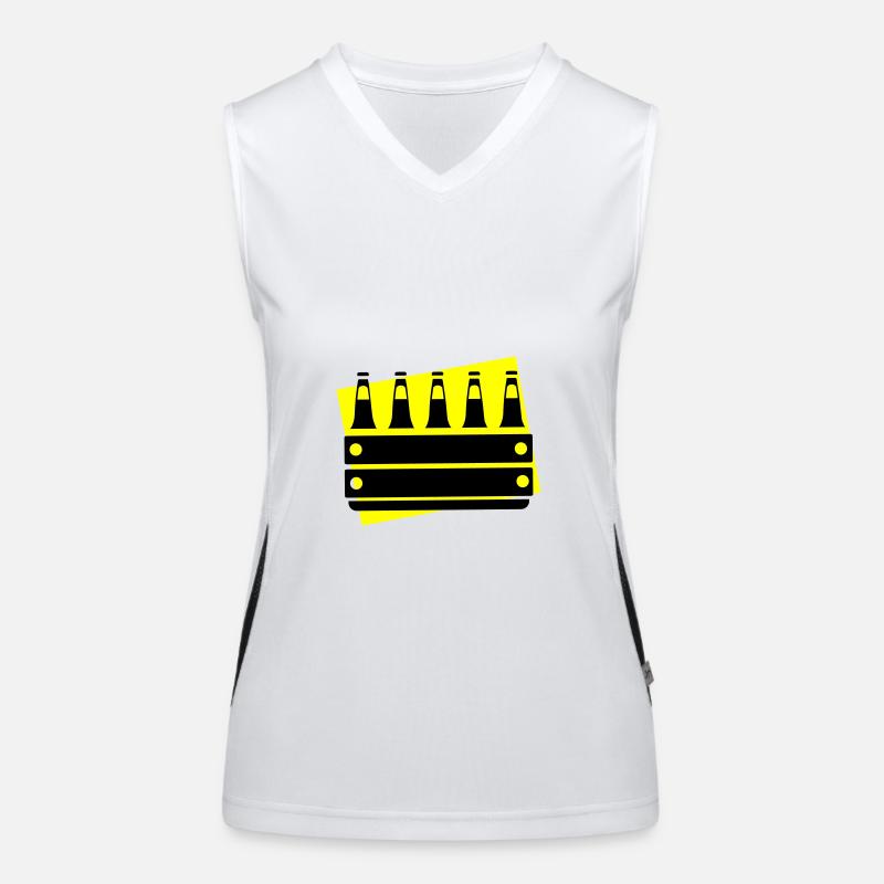 Bierkiste Kiste Bier Funktionelles Kontrast-Tank Top für Frauen