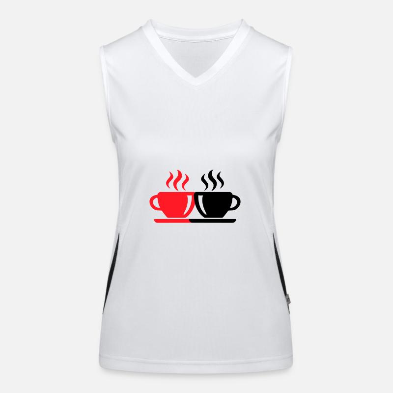 Tasse à café Débardeur respirant contrasté Femme