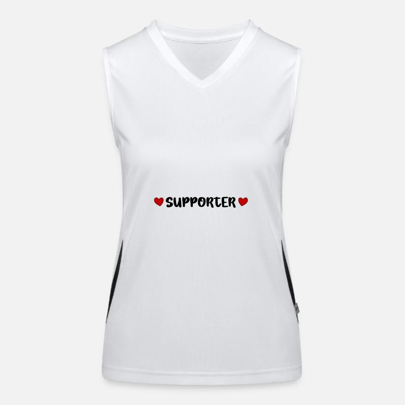 Supporter Heart Women's Functional Contrast Tank Top