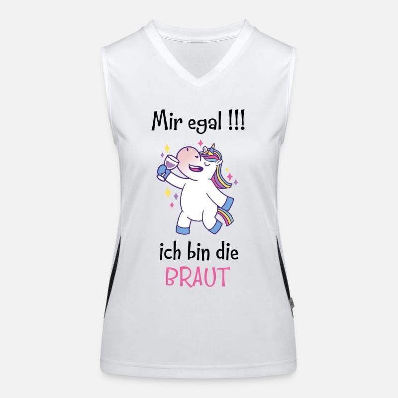 Junggesellenabschied Braut JGA Hochzeitspart Funktionelles Kontrast-Tank Top für Frauen