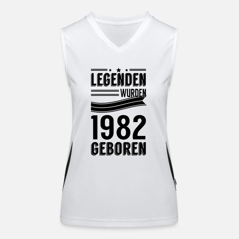 1982 Funktionelles Kontrast-Tank Top für Frauen