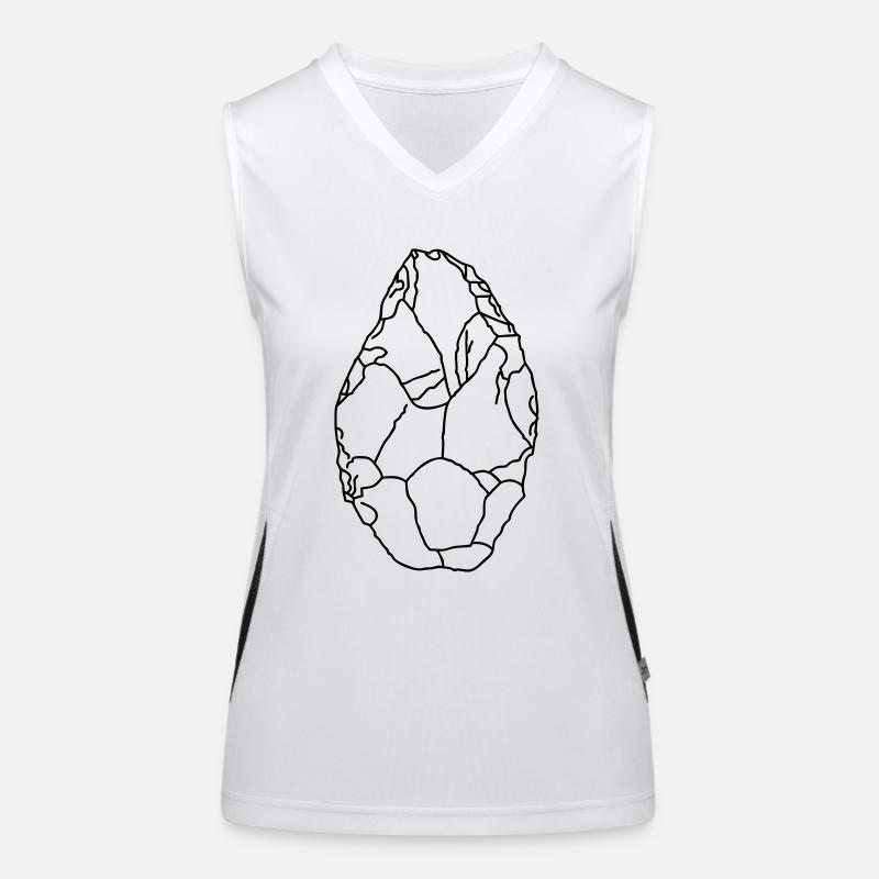 Faustkeil Steinzeit Funktionelles Kontrast-Tank Top für Frauen