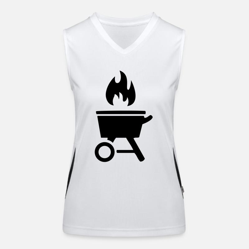 Grill Funktionelles Kontrast-Tank Top für Frauen