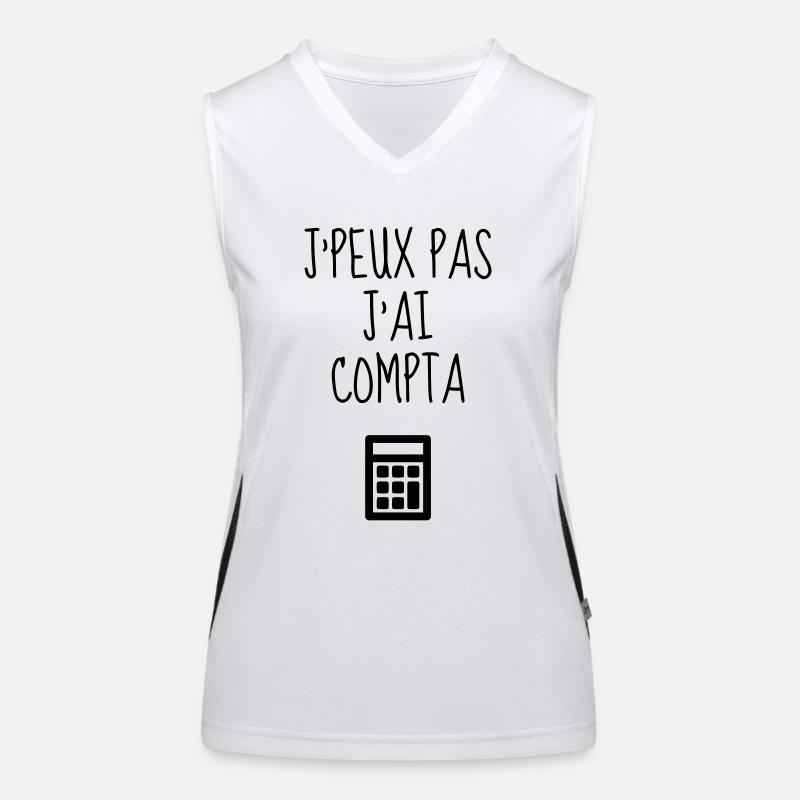 comptable / comptabilité / compter / chiffre Débardeur respirant contrasté Femme
