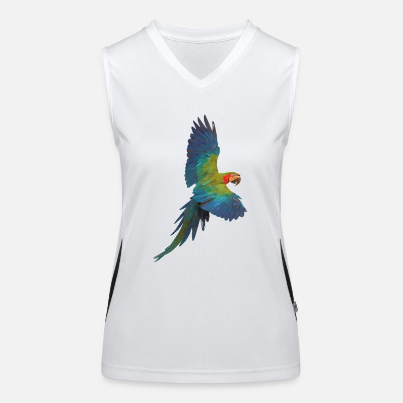 Papagei Funktionelles Kontrast-Tank Top für Frauen