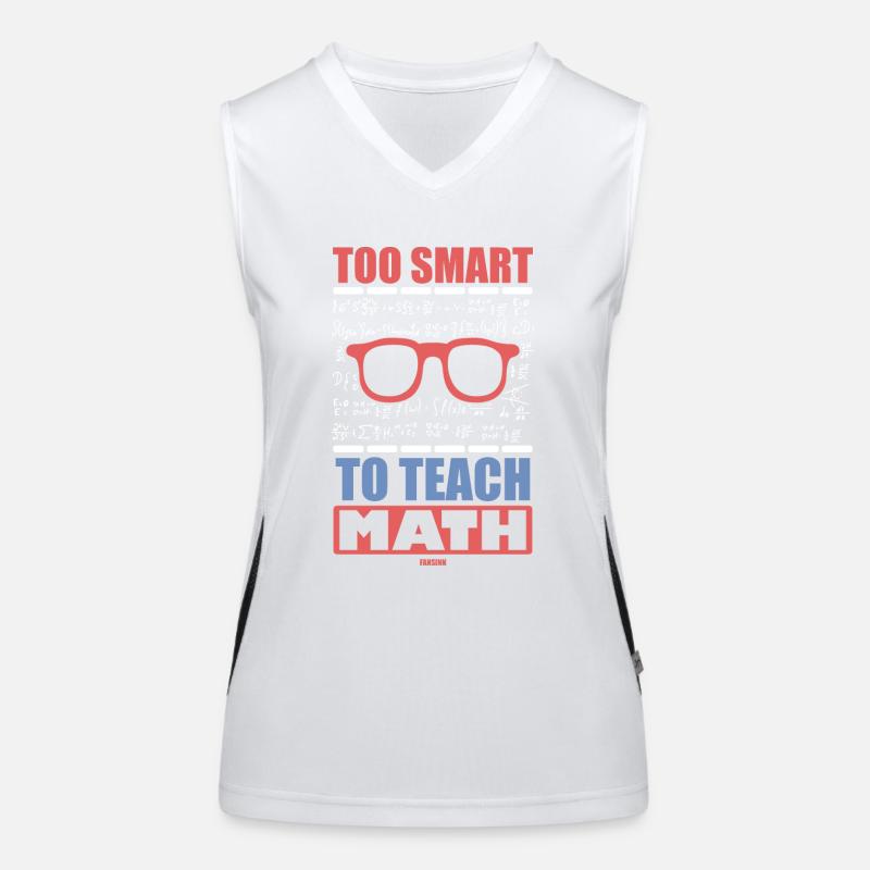 Mathématiques Math Mathématicien Math Professeur Cadeau Débardeur respirant contrasté Femme