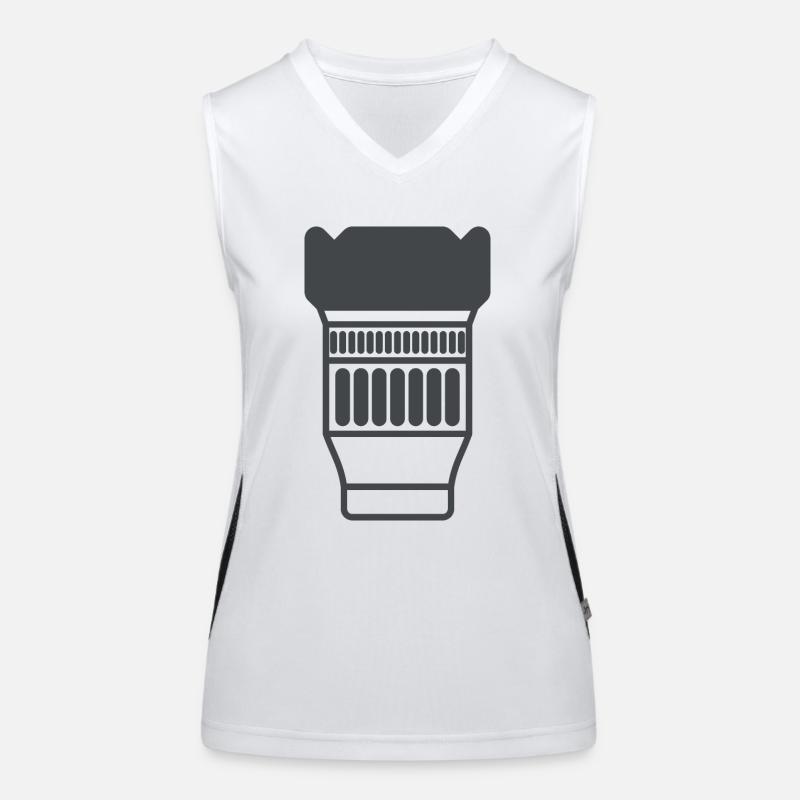 Camera Lens Women's Functional Contrast Tank Top
