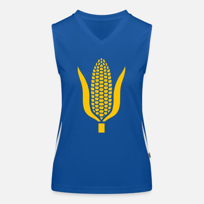 Maiskolben Funktionelles Kontrast-Tank Top für Frauen