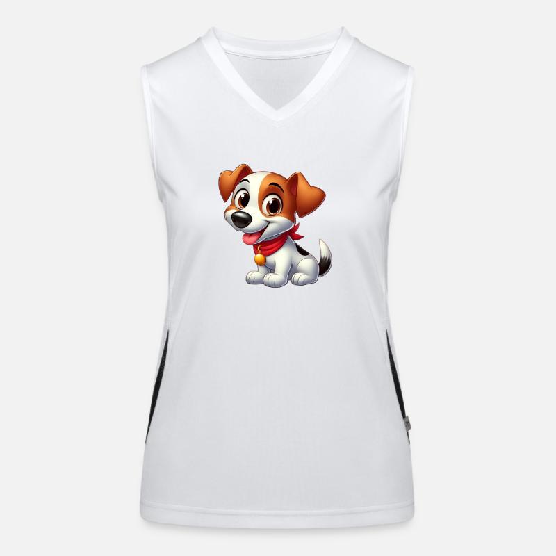 Foxterrier 6 Funktionelles Kontrast-Tank Top für Frauen
