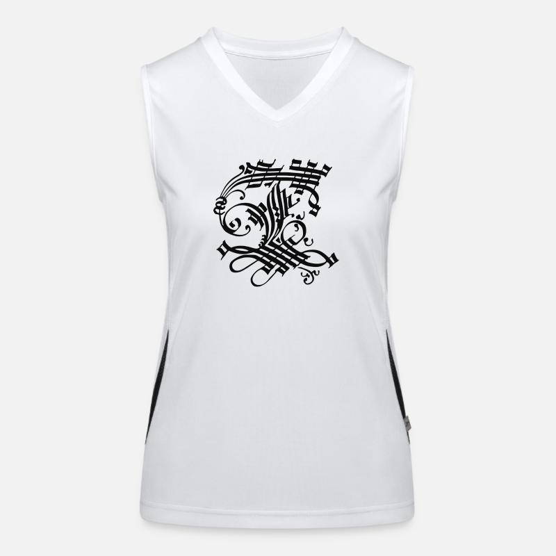 Medieval Core Mittelalter Initialen Castle Core Funktionelles Kontrast-Tank Top für Frauen