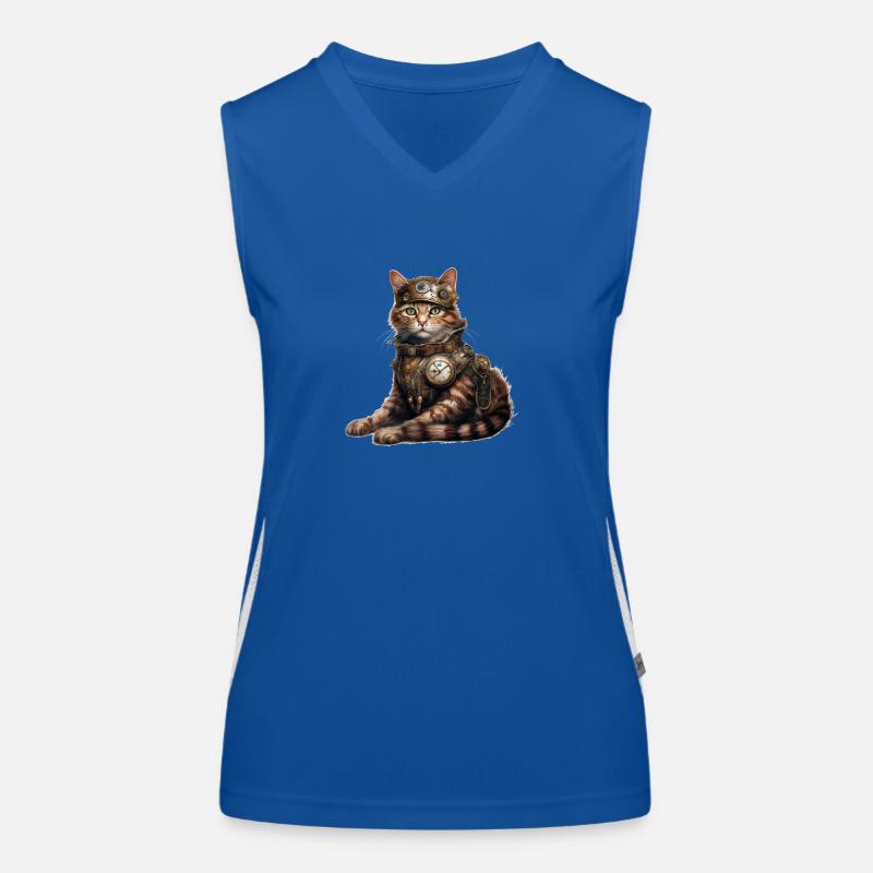 cat2 Funktionelles Kontrast-Tank Top für Frauen