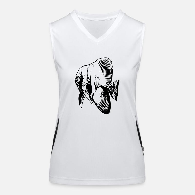 Fledermausfisch / Batfish / Vector Farben Funktionelles Kontrast-Tank Top für Frauen