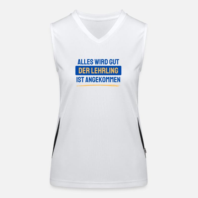 Alles wird gut Funktionelles Kontrast-Tank Top für Frauen