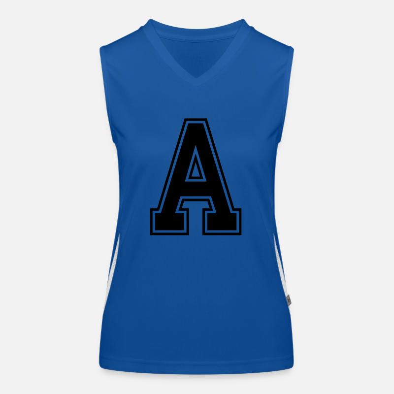 Buchstabe A Funktionelles Kontrast-Tank Top für Frauen