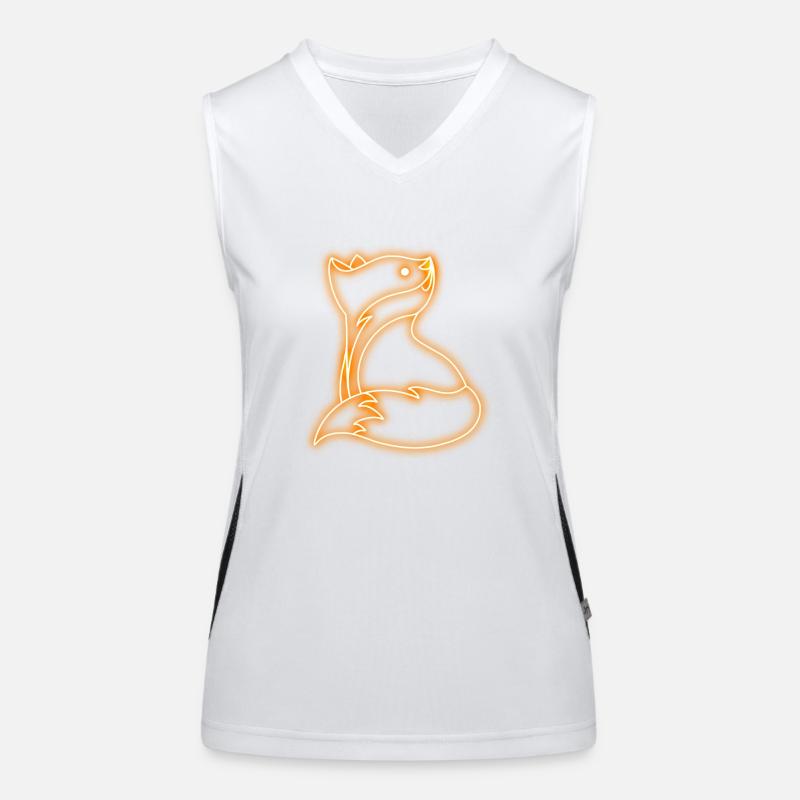Leuchte-Fuchs Funktionelles Kontrast-Tank Top für Frauen