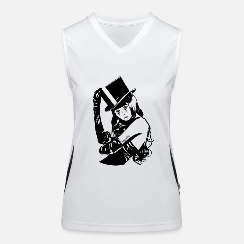 EmoGothQueen Funktionelles Kontrast-Tank Top für Frauen