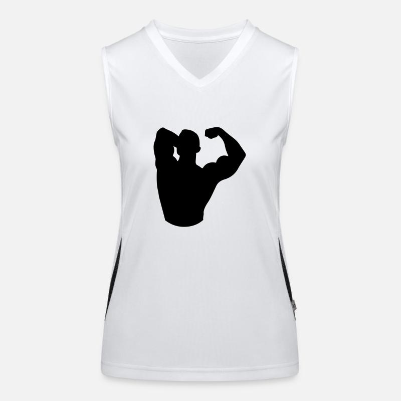 A strong man Women's Functional Contrast Tank Top