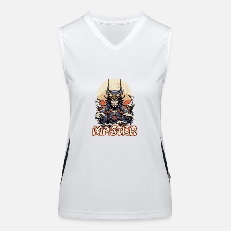 Samurai Japan Kultur Master Funktionelles Kontrast-Tank Top für Frauen