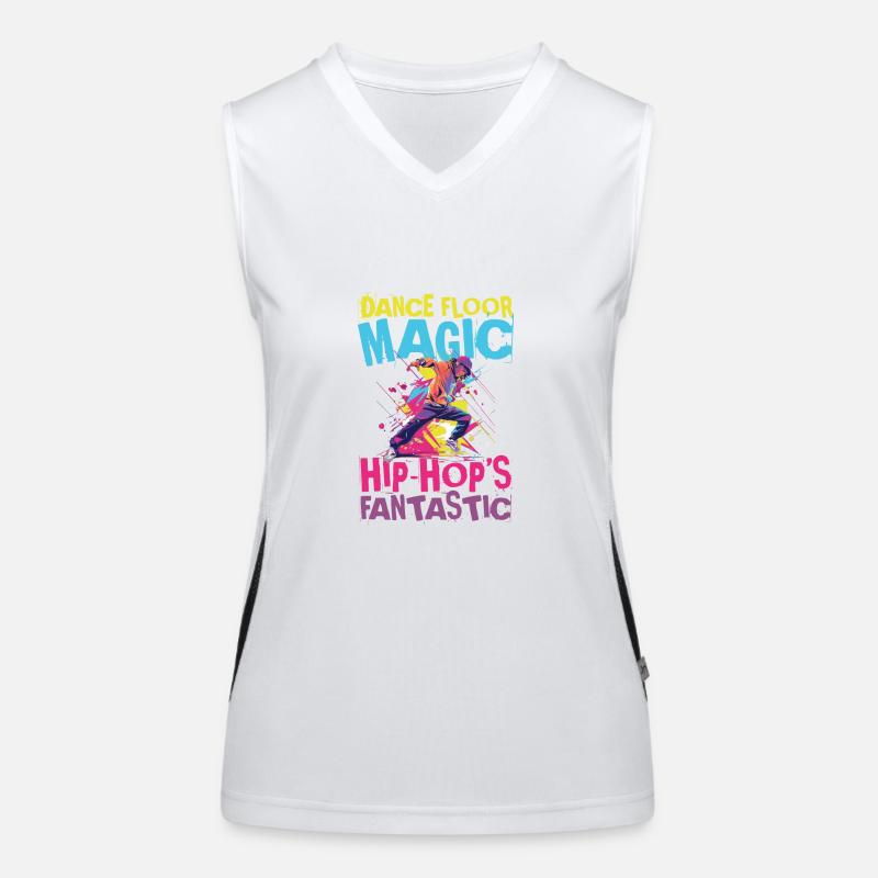 Dance Floor Magic Hip Hop's Fantastic Funktionelles Kontrast-Tank Top für Frauen